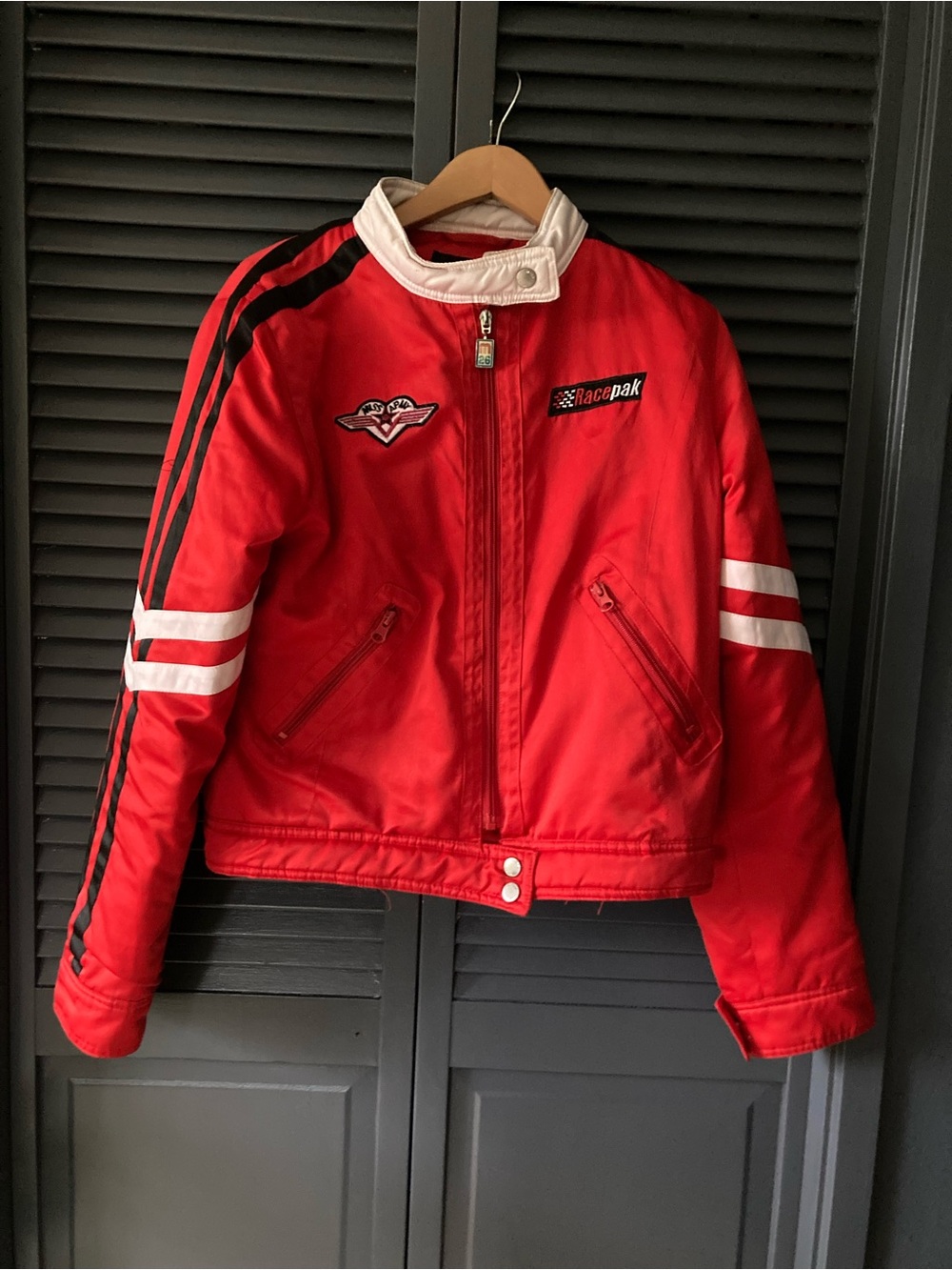 RacePak Red Racing Jacket with White Trim